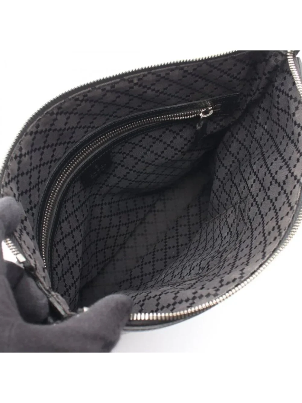Gucci Shoulder Bag Cosmopolis Black Leather